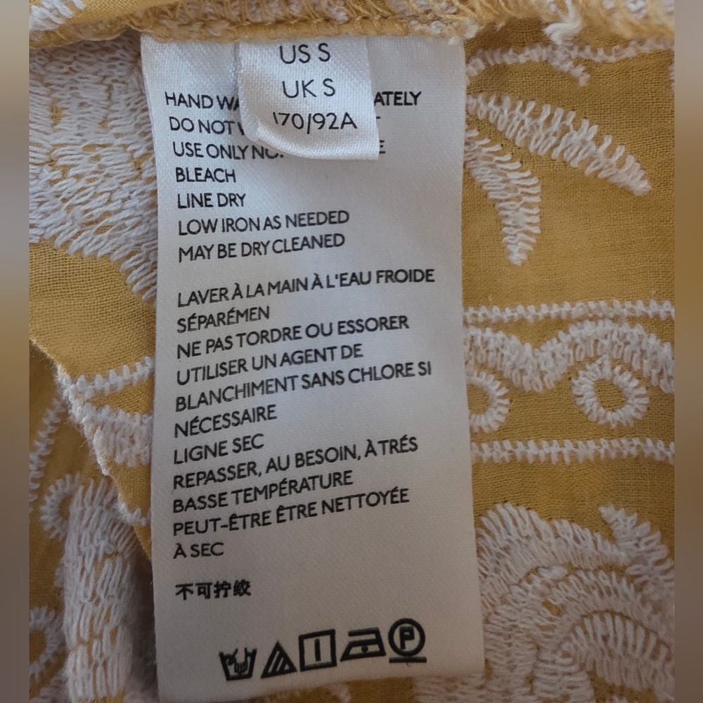 Anthropologie Pilcro Embroidered Roses Blouse Size Small - Picture 5 of 9